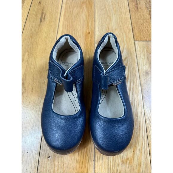 Pediped Girls Navy Mary Jane’s Size 28 US 11-11.5 - Picture 1 of 5